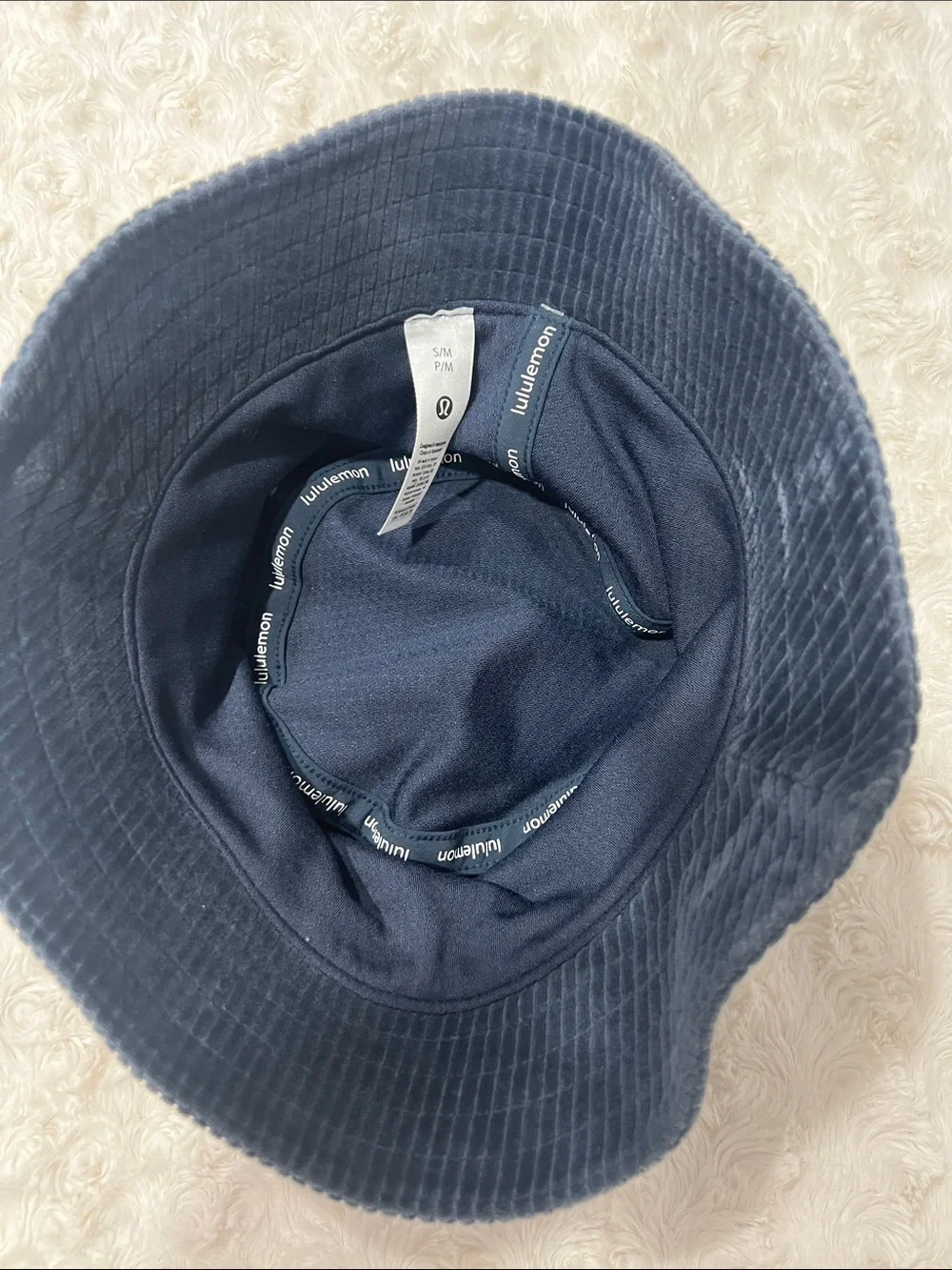 Lululemon Corduroy Bucket Hat Navy